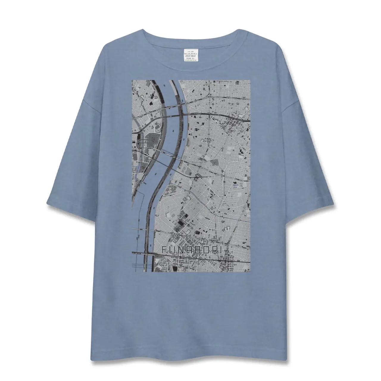 【船堀（東京都）】地図柄ビッグシルエットTシャツ