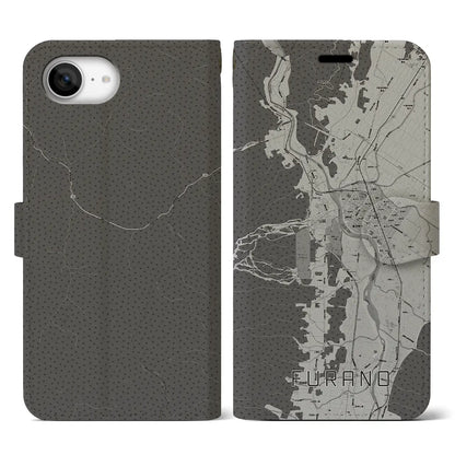 【富良野（北海道）】地図柄iPhoneケース（手帳タイプ）