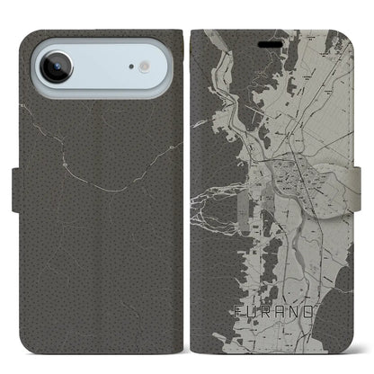 【富良野（北海道）】地図柄iPhoneケース（手帳タイプ）