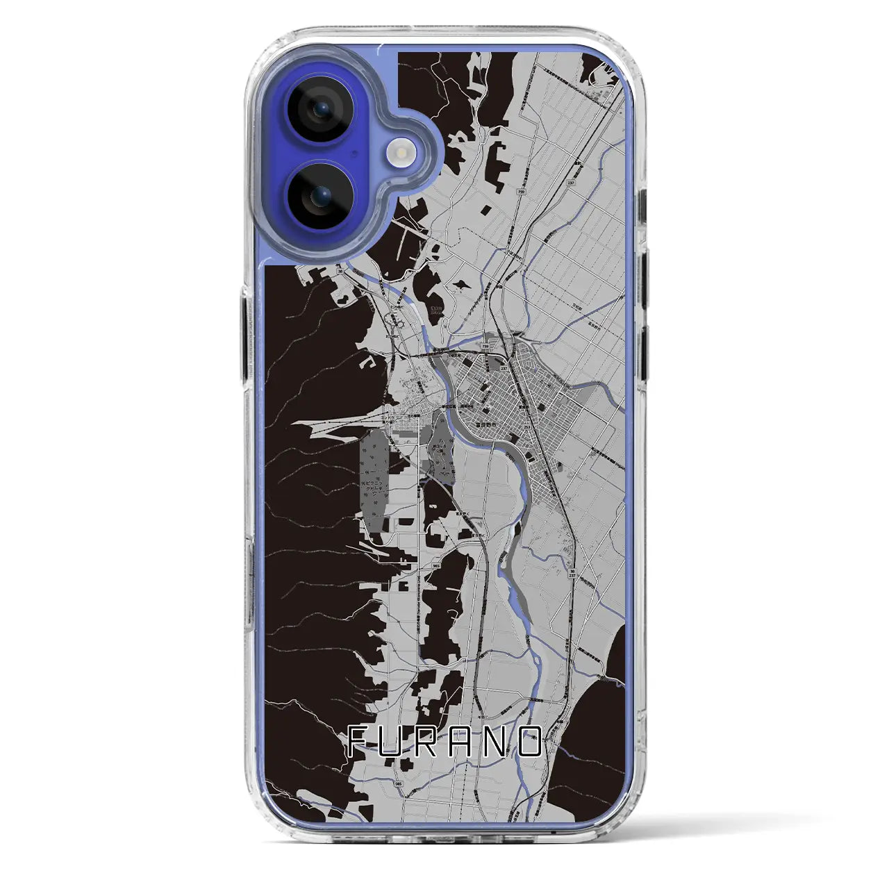 【富良野（北海道）】地図柄iPhoneケース（MagSafeタイプ）
