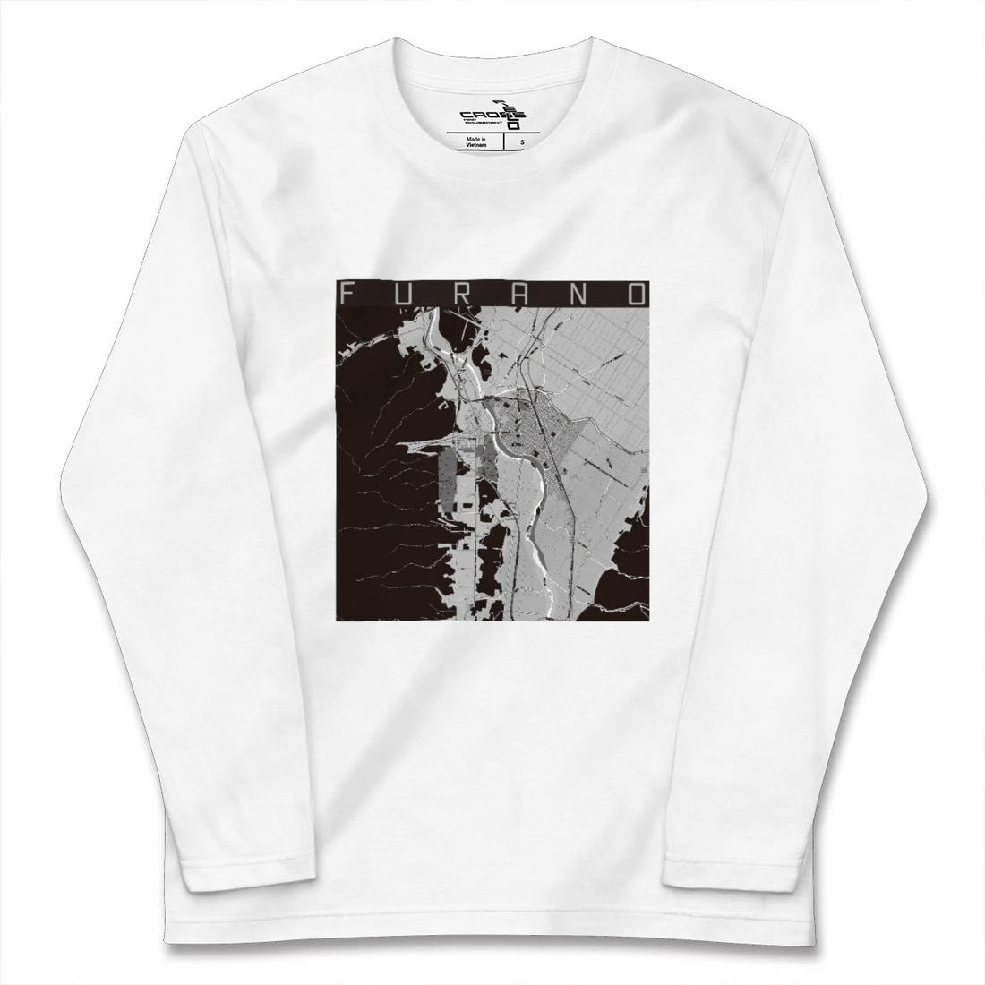 【富良野(北海道)】地図柄ロングスリーブTシャツ