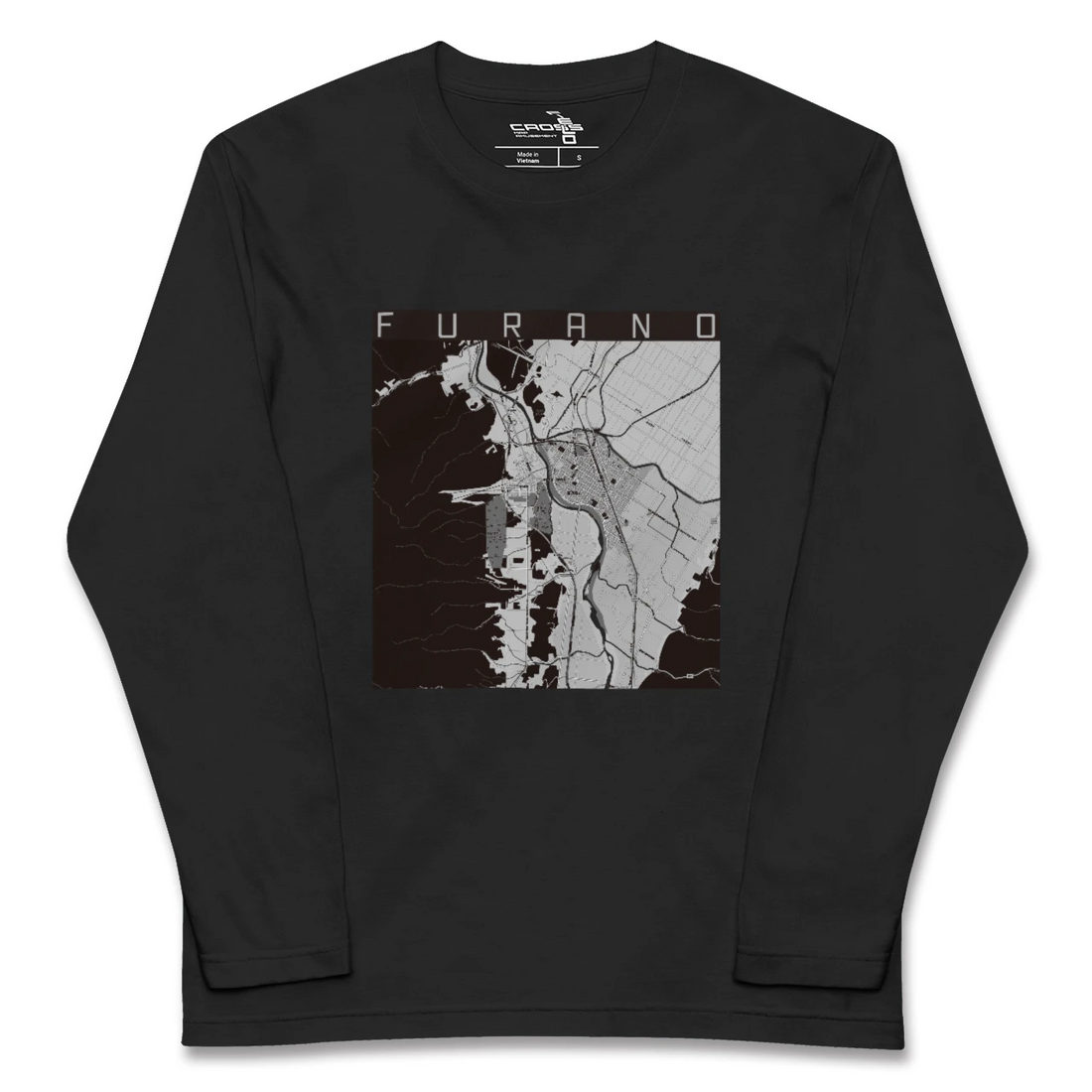 【富良野(北海道)】地図柄ロングスリーブTシャツ