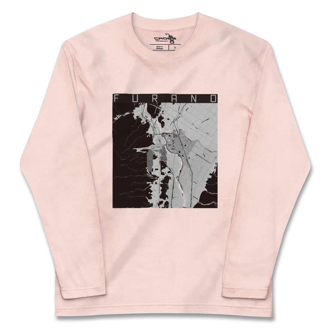 【富良野(北海道)】地図柄ロングスリーブTシャツ