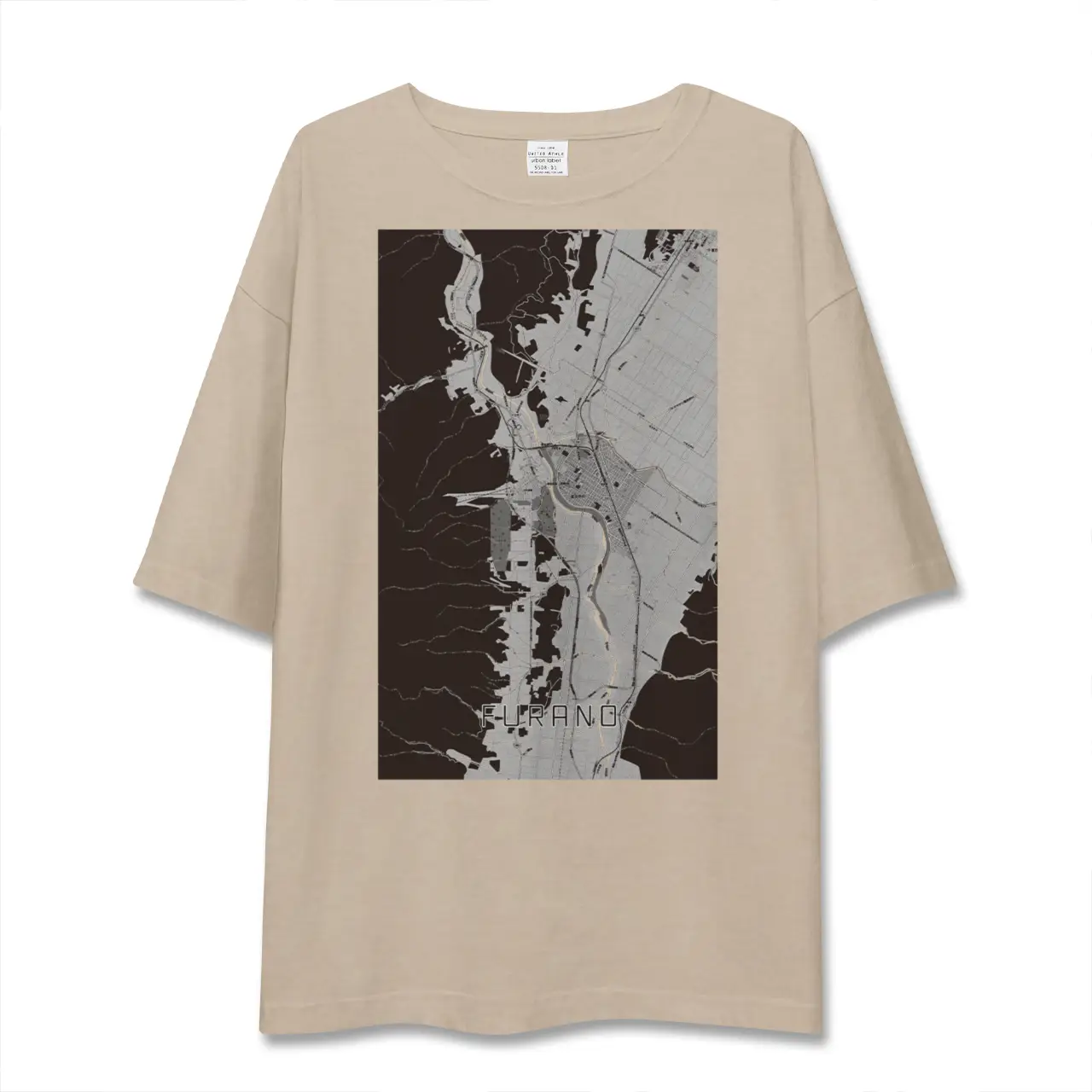 【富良野（北海道）】地図柄ビッグシルエットTシャツ