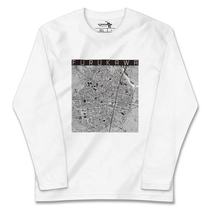 【古川（宮城県）】地図柄ロングスリーブTシャツ