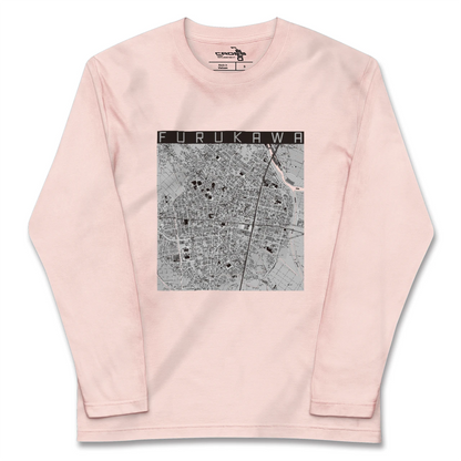 【古川（宮城県）】地図柄ロングスリーブTシャツ