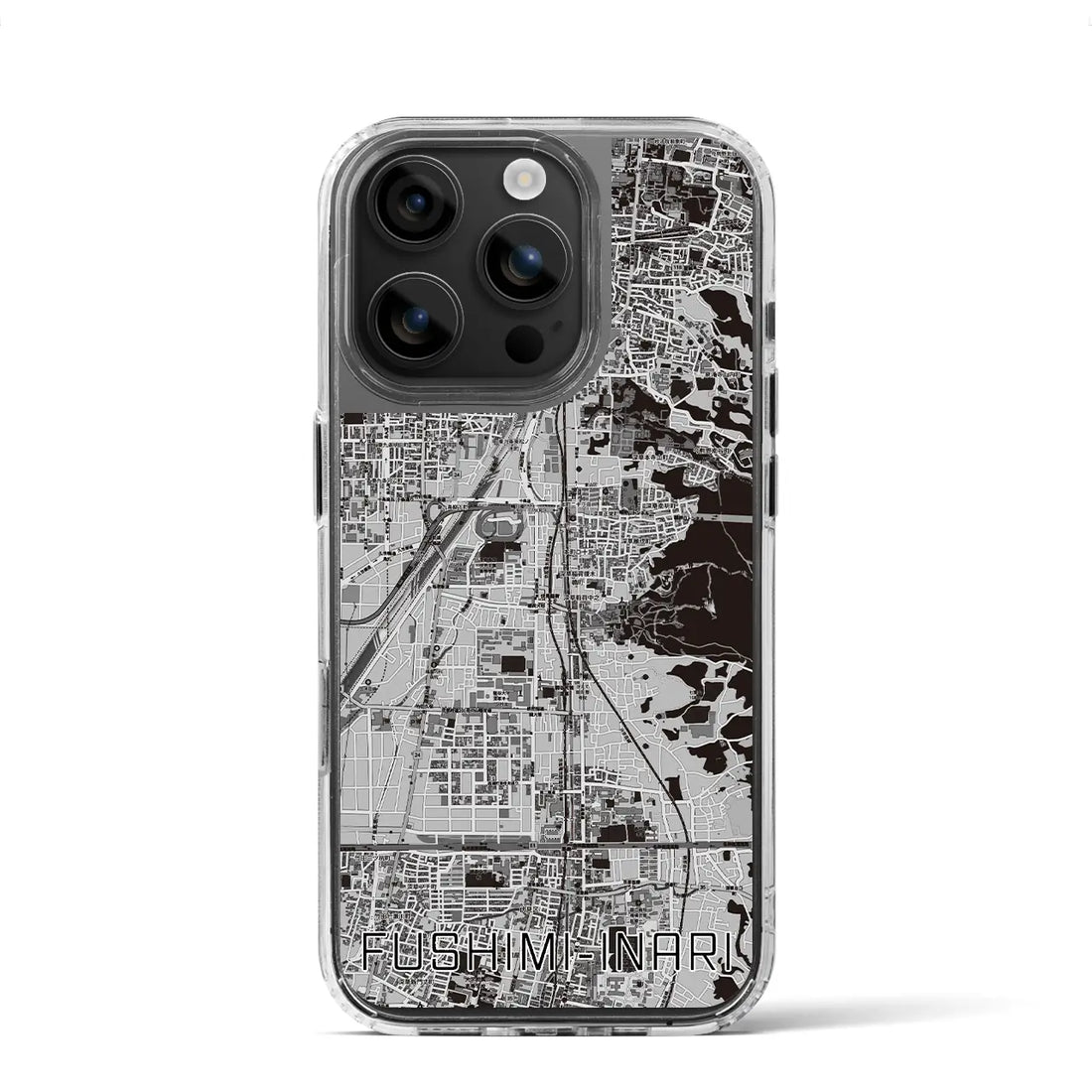 【伏見稲荷（京都府）】地図柄iPhoneケース（MagSafeタイプ）