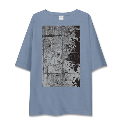 【伏見稲荷（京都府）】地図柄ビッグシルエットTシャツ