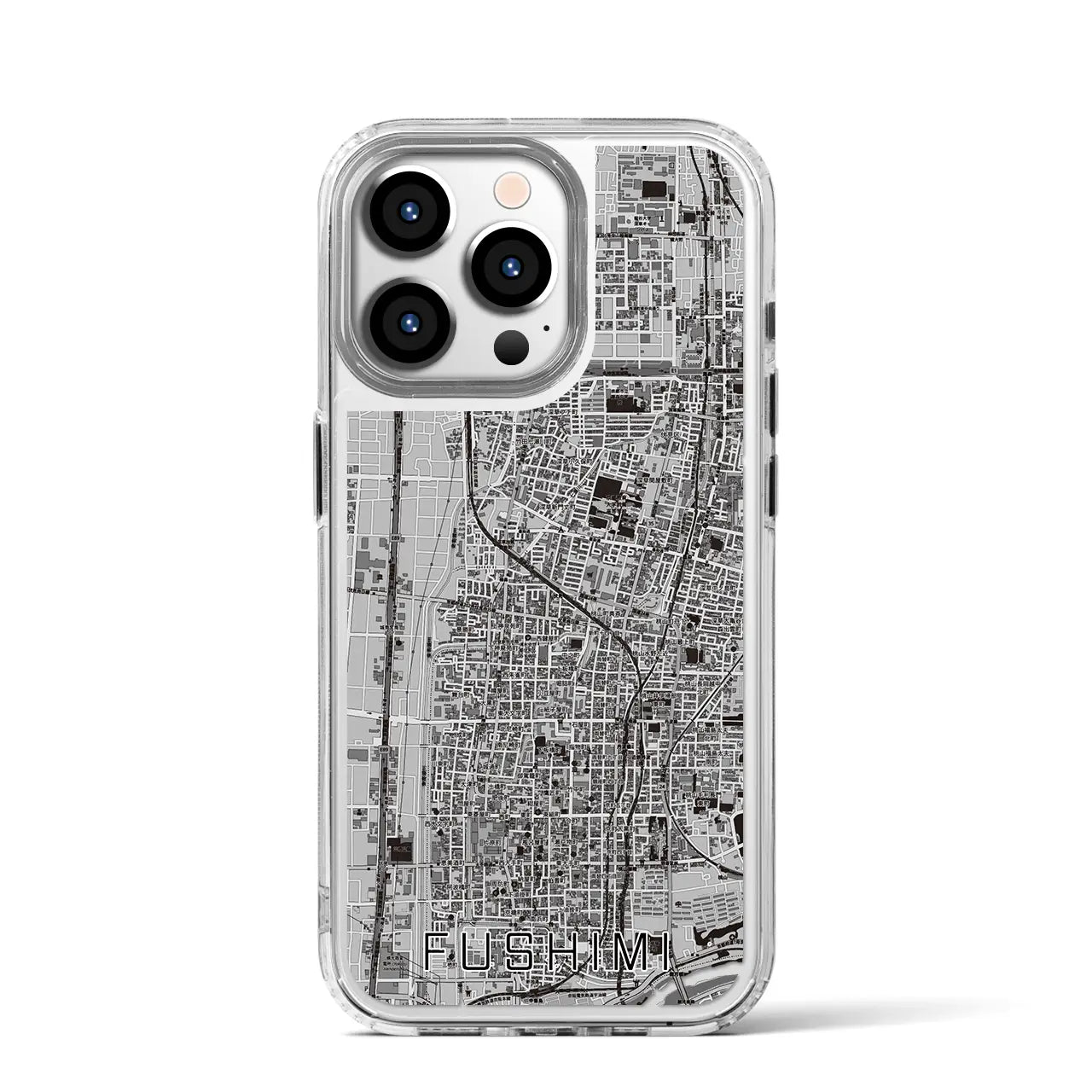 【伏見（京都府）】地図柄iPhoneケース（MagSafeタイプ）