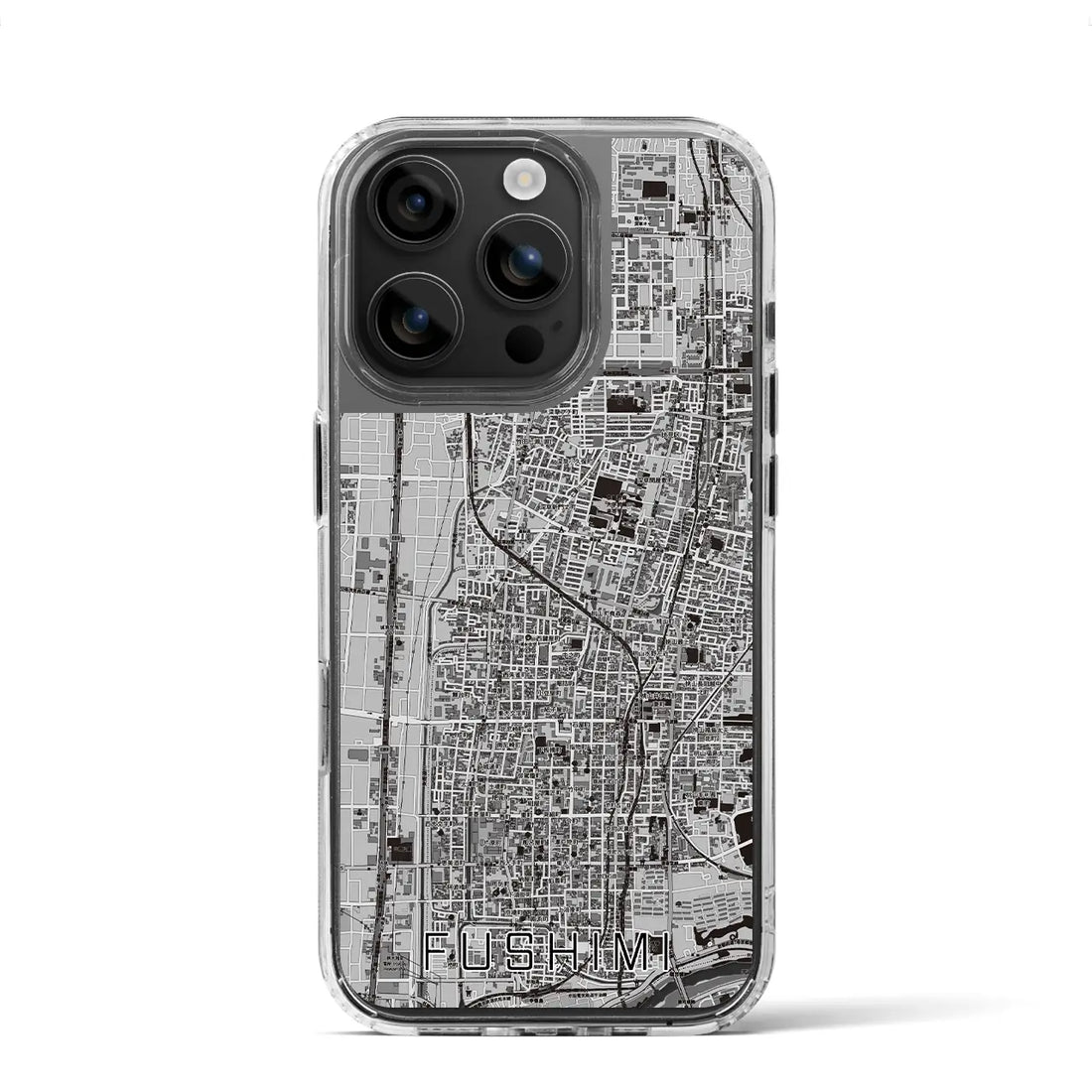 【伏見（京都府）】地図柄iPhoneケース（MagSafeタイプ）