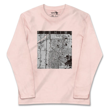 【伏見（京都府）】地図柄ロングスリーブTシャツ