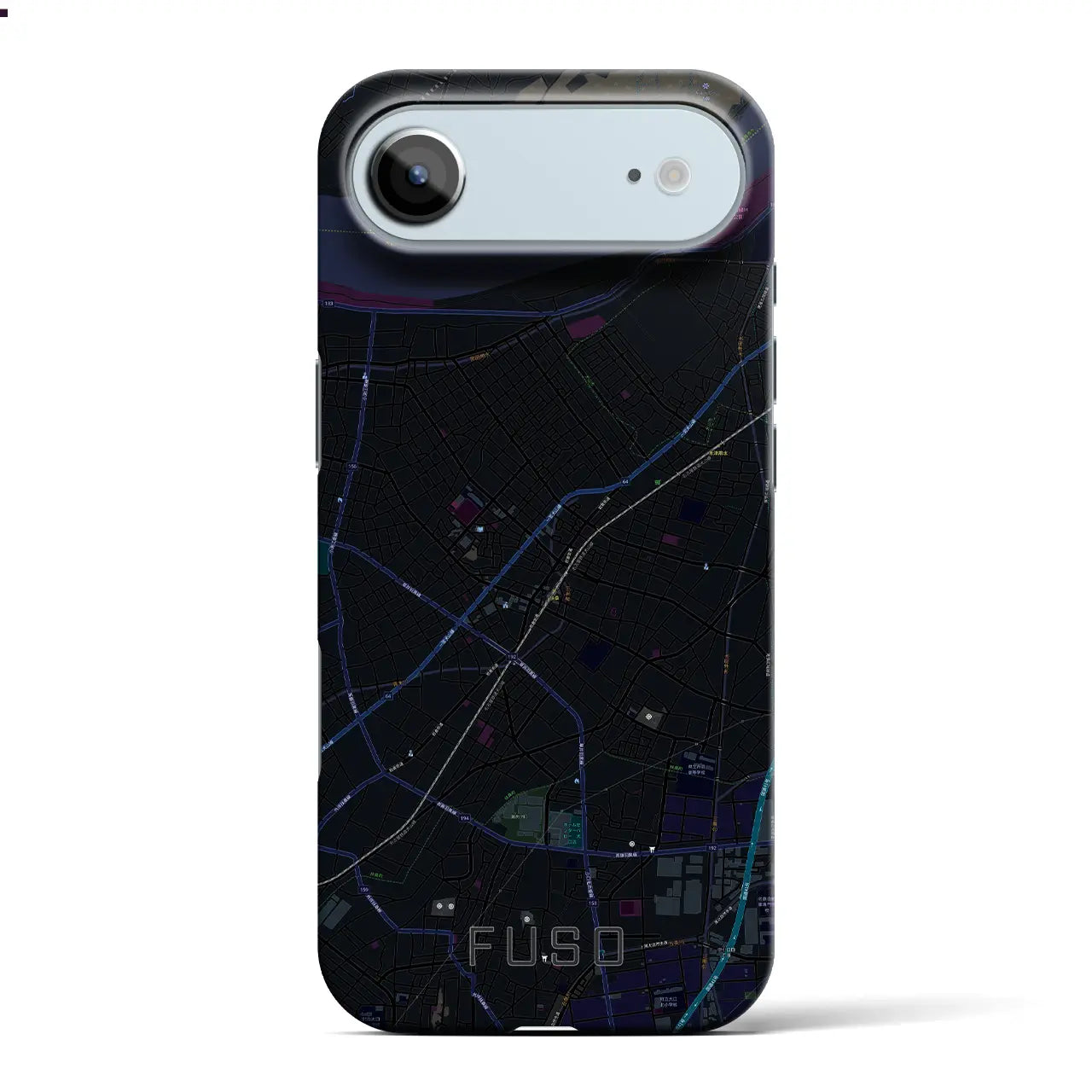【扶桑（愛知県）】地図柄iPhoneケース（バックカバータイプ）