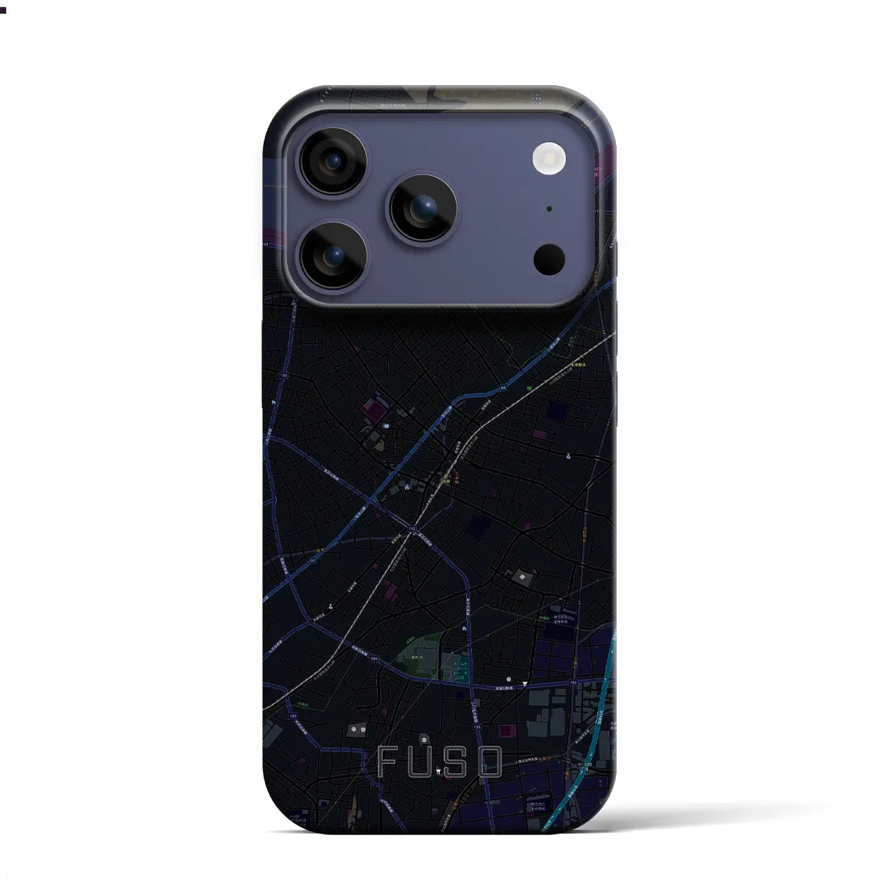 【扶桑（愛知県）】地図柄iPhoneケース（バックカバータイプ）