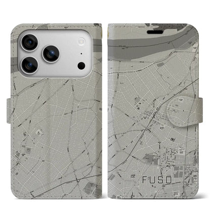 【扶桑（愛知県）】地図柄iPhoneケース（手帳タイプ）