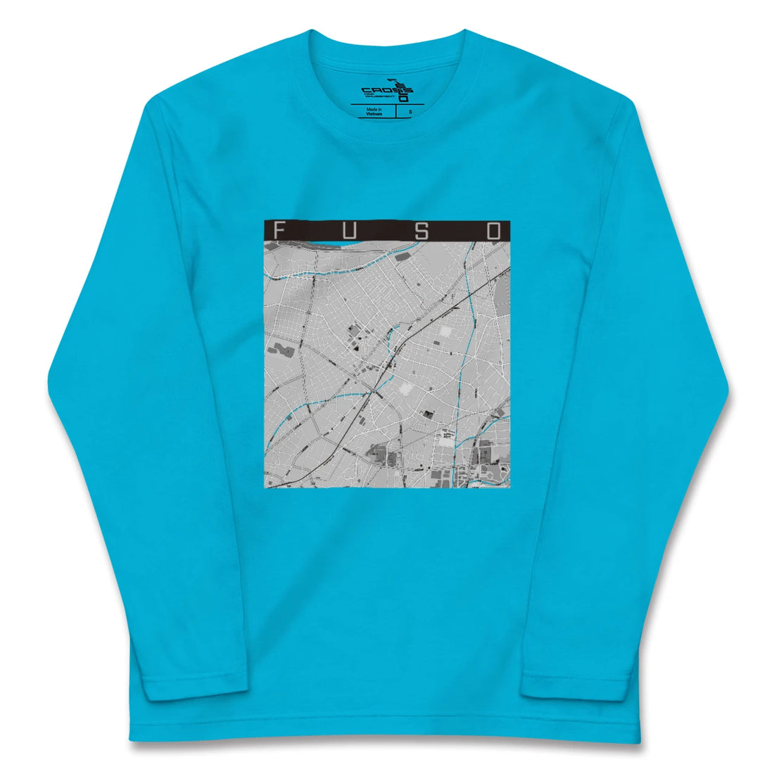 【扶桑(愛知県)】地図柄ロングスリーブTシャツ