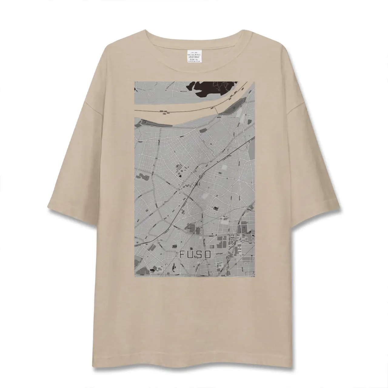 【扶桑（愛知県）】地図柄ビッグシルエットTシャツ