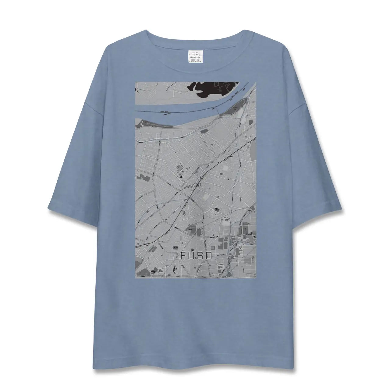 【扶桑（愛知県）】地図柄ビッグシルエットTシャツ