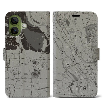 【福生（東京都）】地図柄iPhoneケース（手帳タイプ）