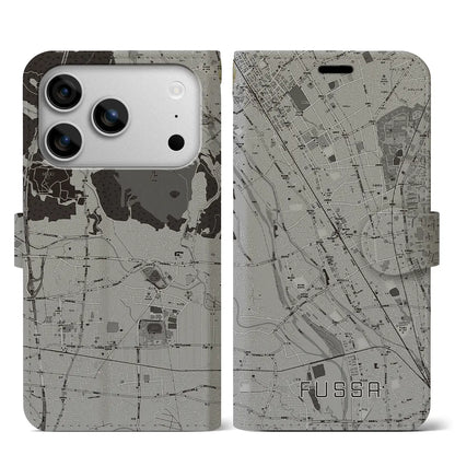 【福生（東京都）】地図柄iPhoneケース（手帳タイプ）