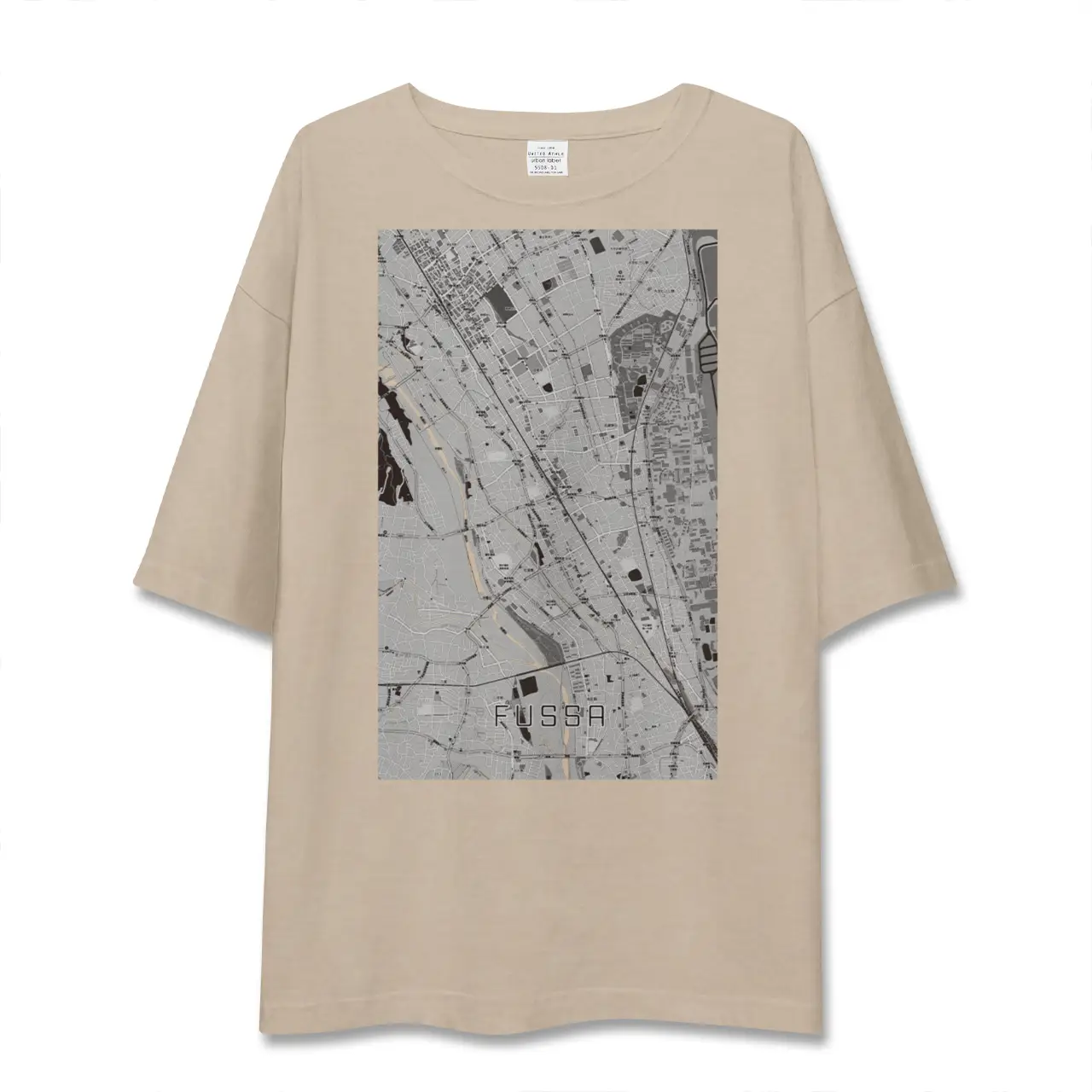 【福生（東京都）】地図柄ビッグシルエットTシャツ