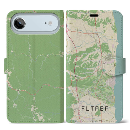 【双葉（福島県）】地図柄iPhoneケース（手帳タイプ）