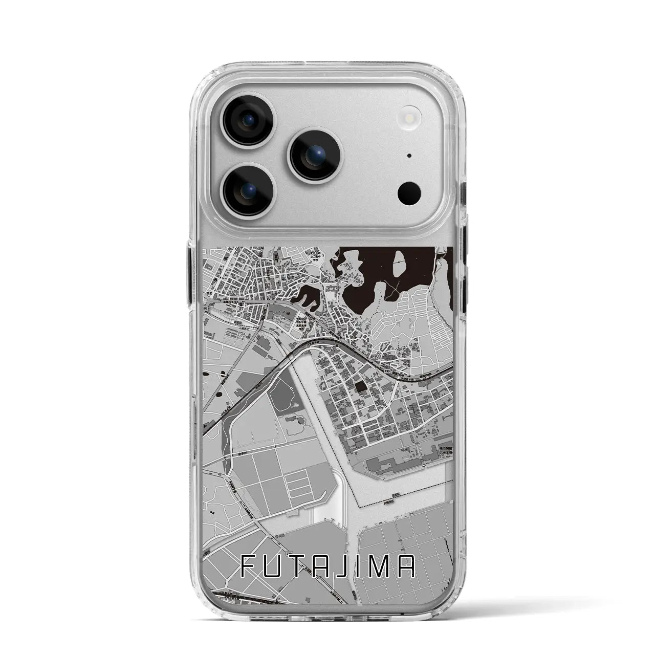 【二島（福岡県）】地図柄iPhoneケース（MagSafeタイプ）