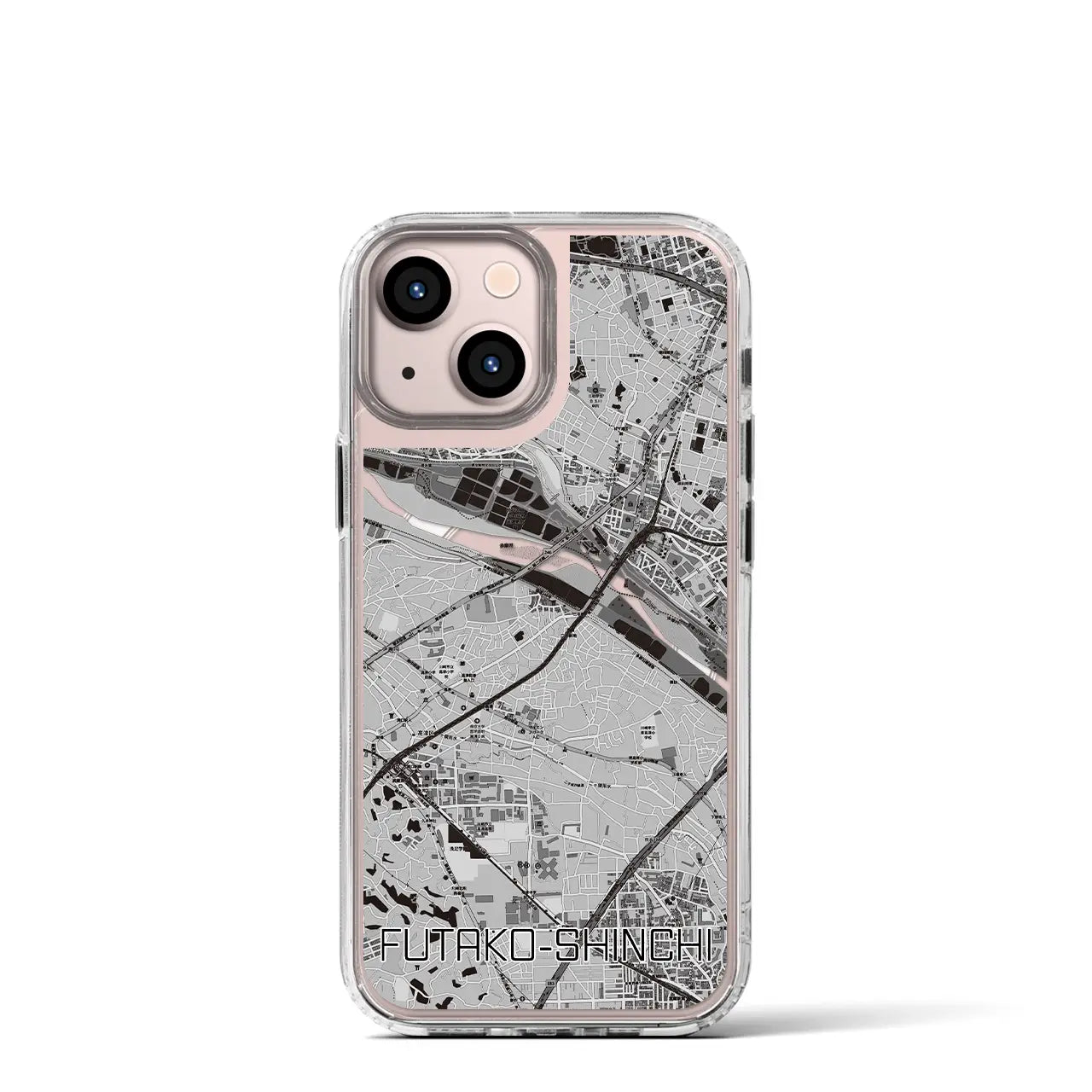 【二子新地（神奈川県）】地図柄iPhoneケース（MagSafeタイプ）