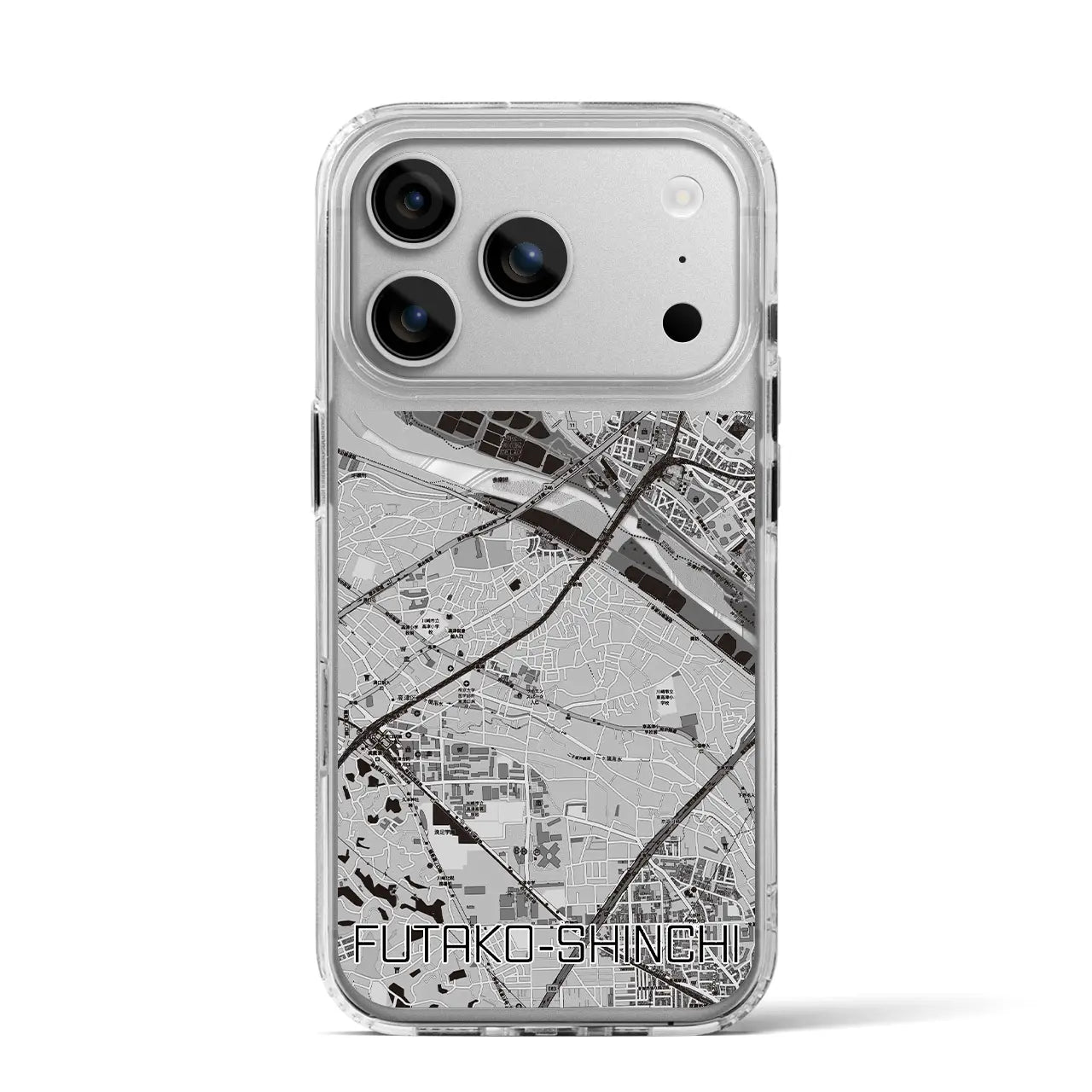 【二子新地（神奈川県）】地図柄iPhoneケース（MagSafeタイプ）