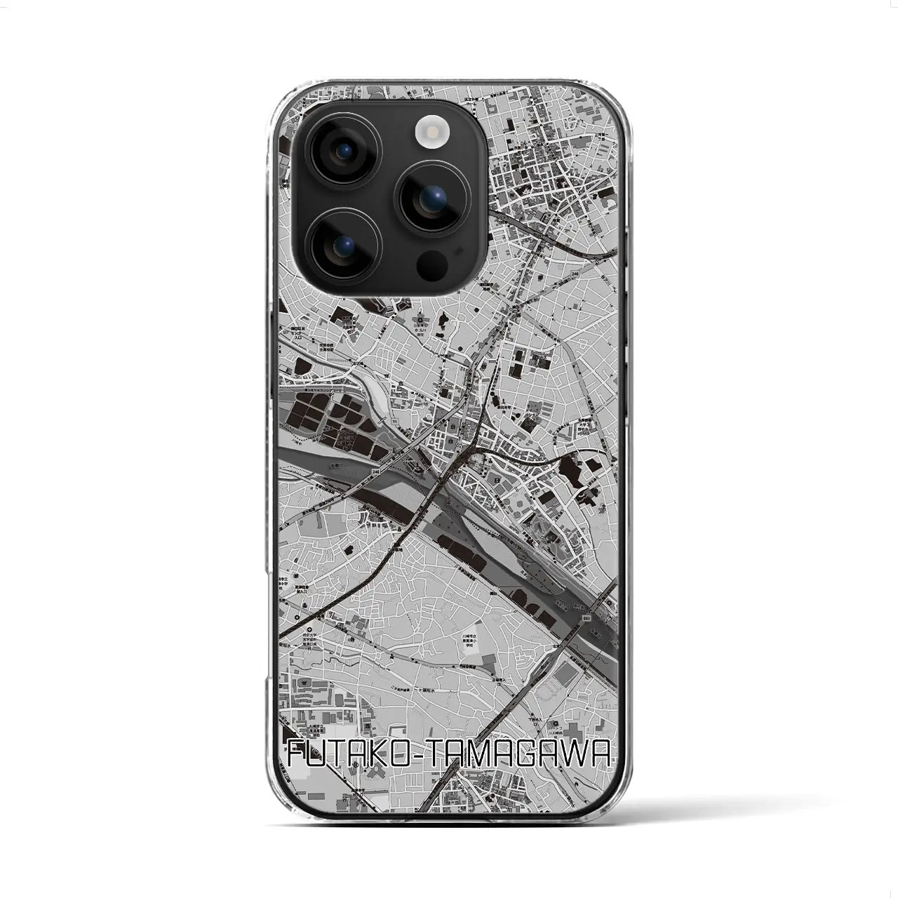 【二子玉川（東京都）】地図柄iPhoneケース（クリアタイプ）
