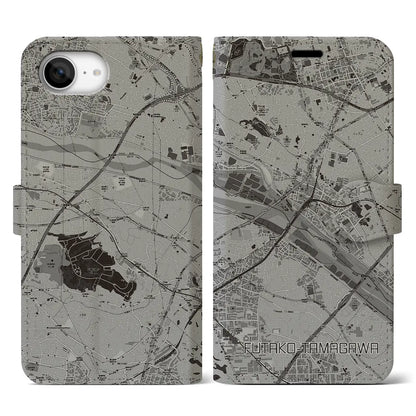 【二子玉川（東京都）】地図柄iPhoneケース（手帳タイプ）