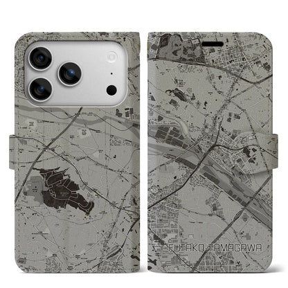 【二子玉川（東京都）】地図柄iPhoneケース（手帳タイプ）