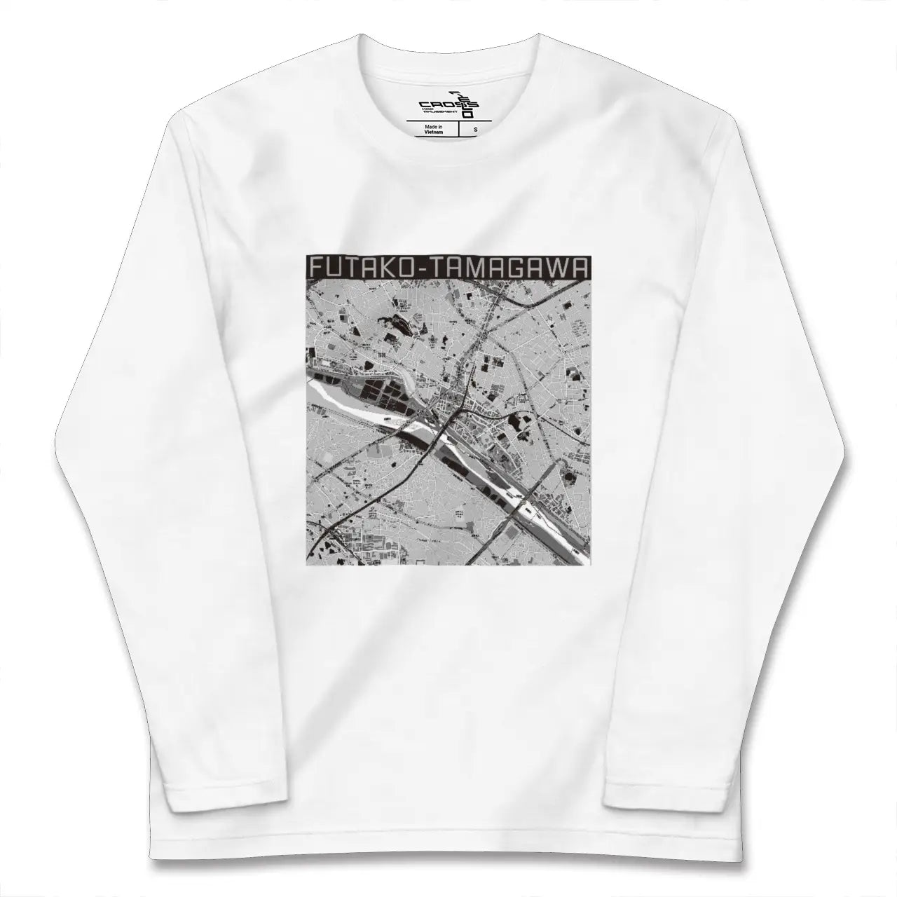 【二子玉川（東京都）】地図柄ロングスリーブTシャツ
