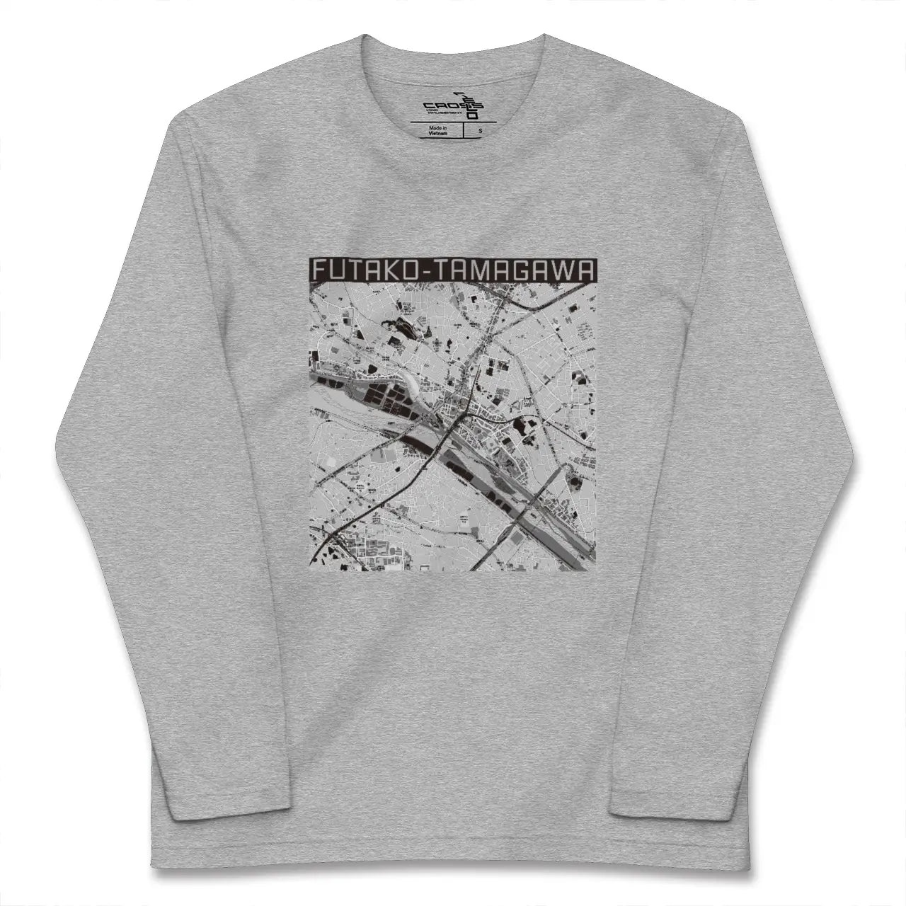 【二子玉川（東京都）】地図柄ロングスリーブTシャツ