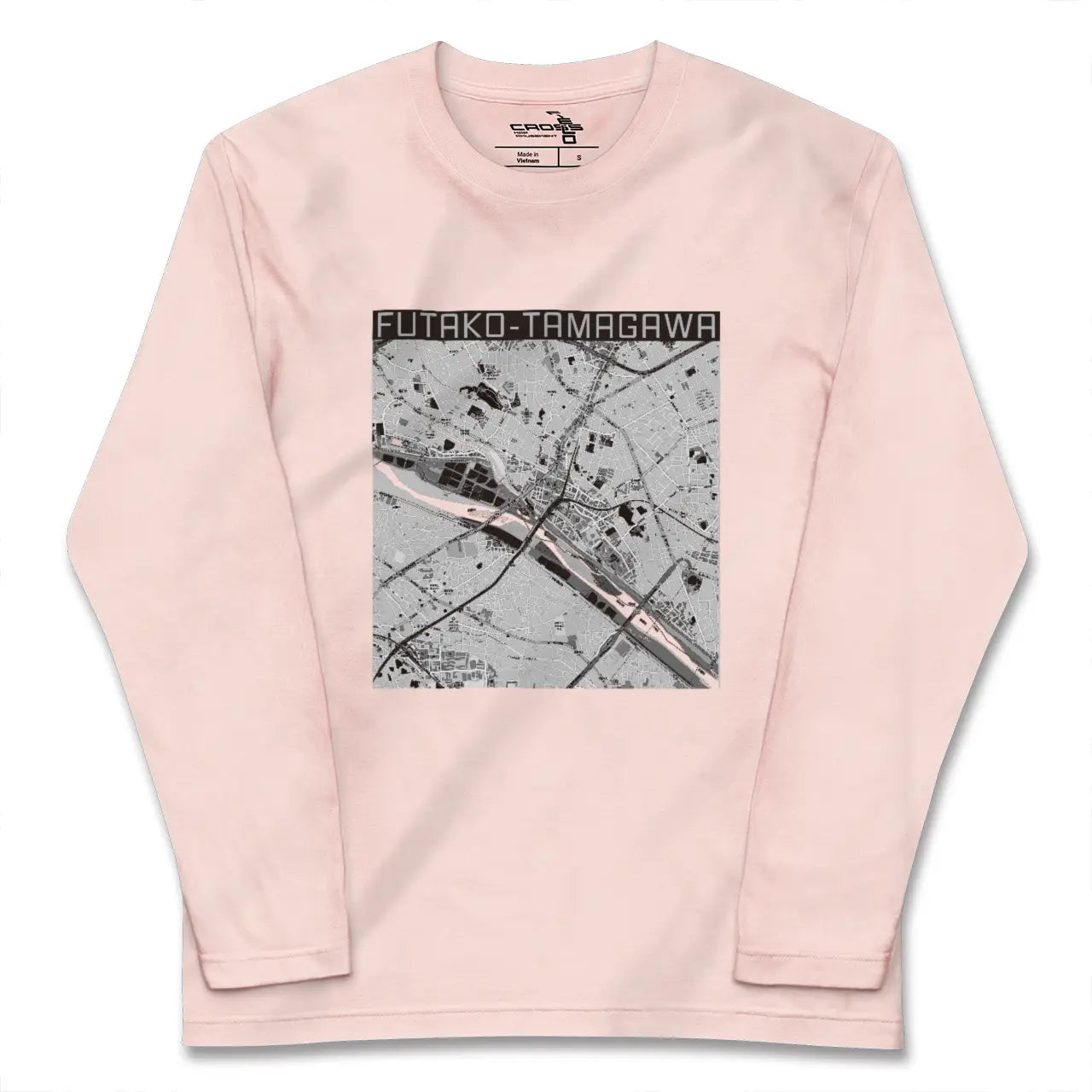 【二子玉川（東京都）】地図柄ロングスリーブTシャツ