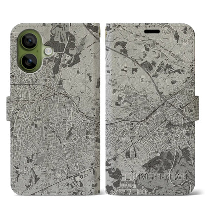 【二俣川（神奈川県）】地図柄iPhoneケース（手帳タイプ）