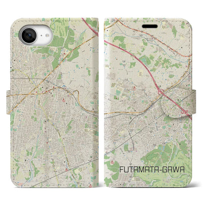 【二俣川（神奈川県）】地図柄iPhoneケース（手帳タイプ）