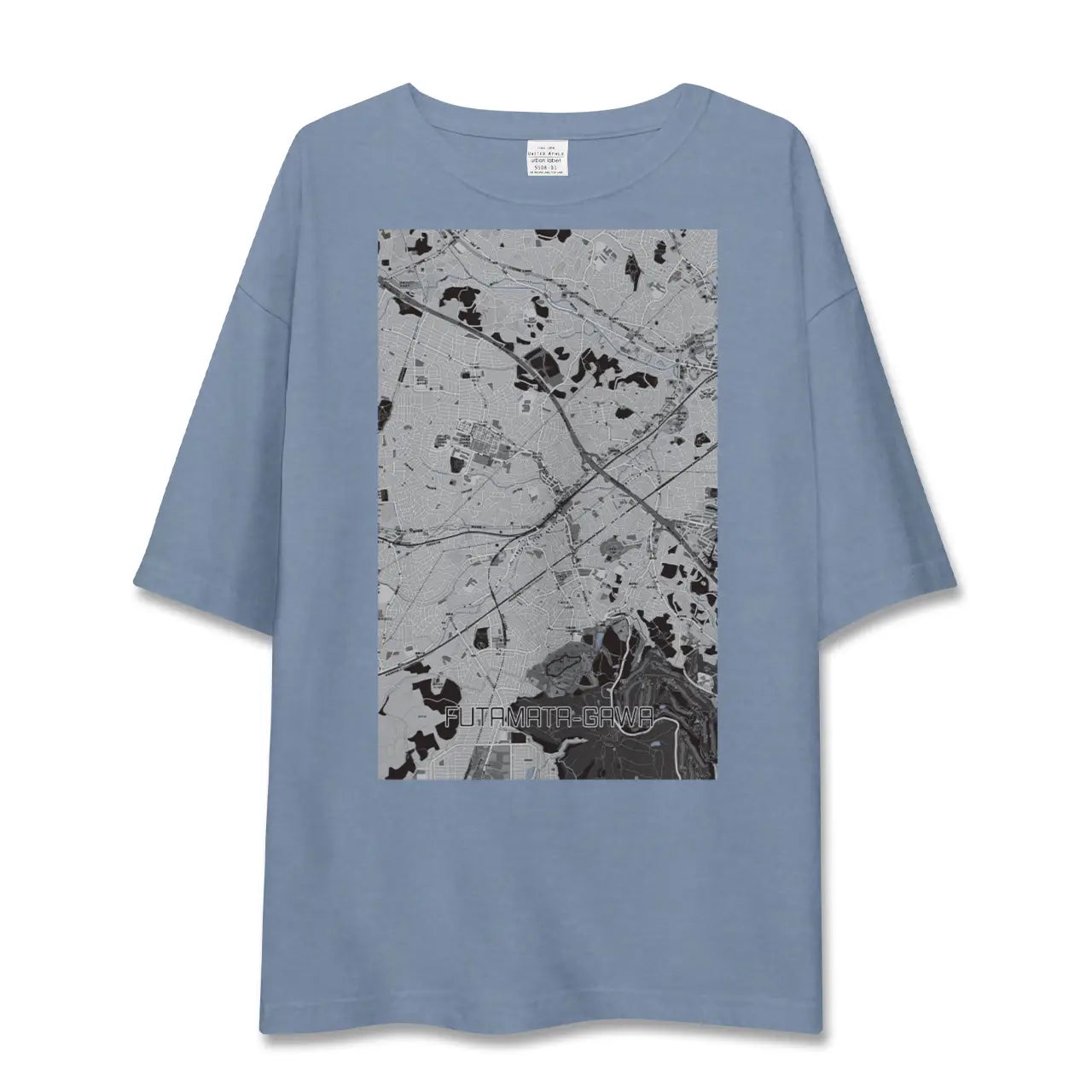 【二俣川（神奈川県）】地図柄ビッグシルエットTシャツ