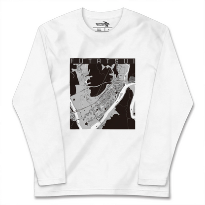 【二ツ井（秋田県）】地図柄ロングスリーブTシャツ