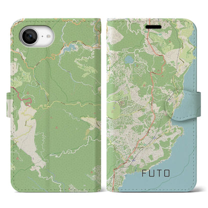 【富戸（静岡県）】地図柄iPhoneケース（手帳タイプ）