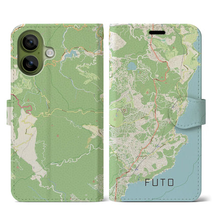 【富戸（静岡県）】地図柄iPhoneケース（手帳タイプ）