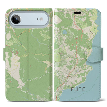 【富戸（静岡県）】地図柄iPhoneケース（手帳タイプ）