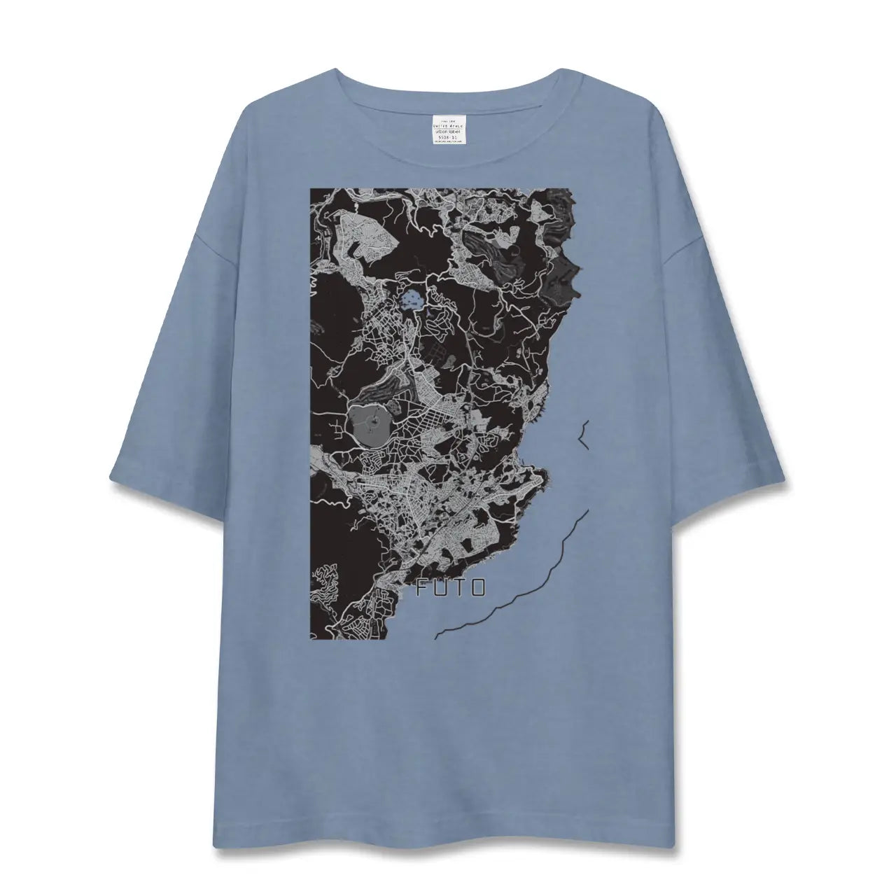 【富戸（静岡県）】地図柄ビッグシルエットTシャツ