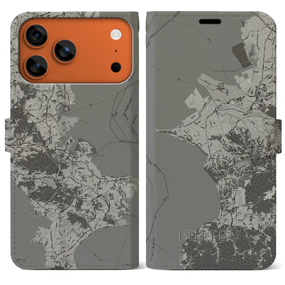 【富津（千葉県）】地図柄iPhoneケース（手帳タイプ）