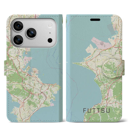 【富津（千葉県）】地図柄iPhoneケース（手帳タイプ）