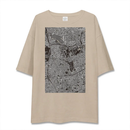 【外苑前（東京都）】地図柄ビッグシルエットTシャツ