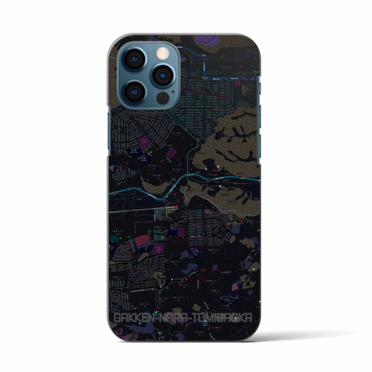 【学研奈良登美ヶ丘（奈良県）】地図柄iPhoneケース（バックカバータイプ）