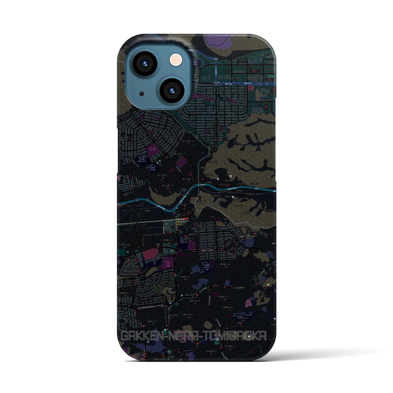 【学研奈良登美ヶ丘（奈良県）】地図柄iPhoneケース（バックカバータイプ）