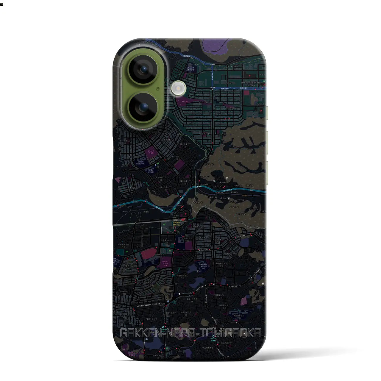 【学研奈良登美ヶ丘（奈良県）】地図柄iPhoneケース（バックカバータイプ）