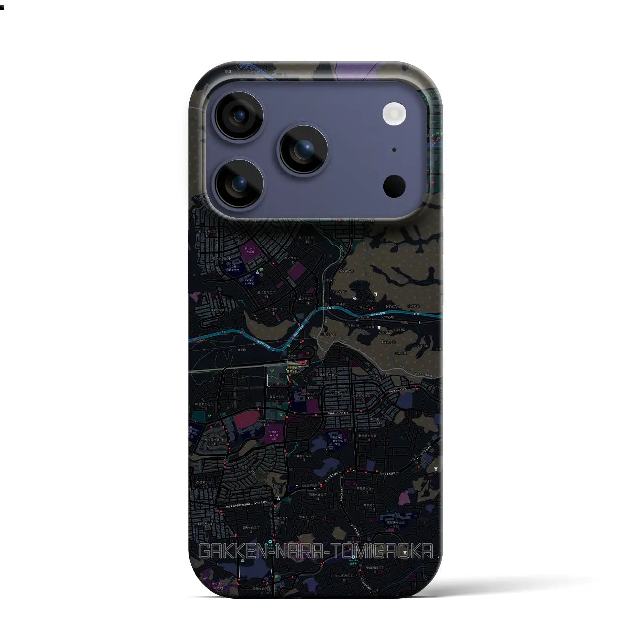 【学研奈良登美ヶ丘（奈良県）】地図柄iPhoneケース（バックカバータイプ）