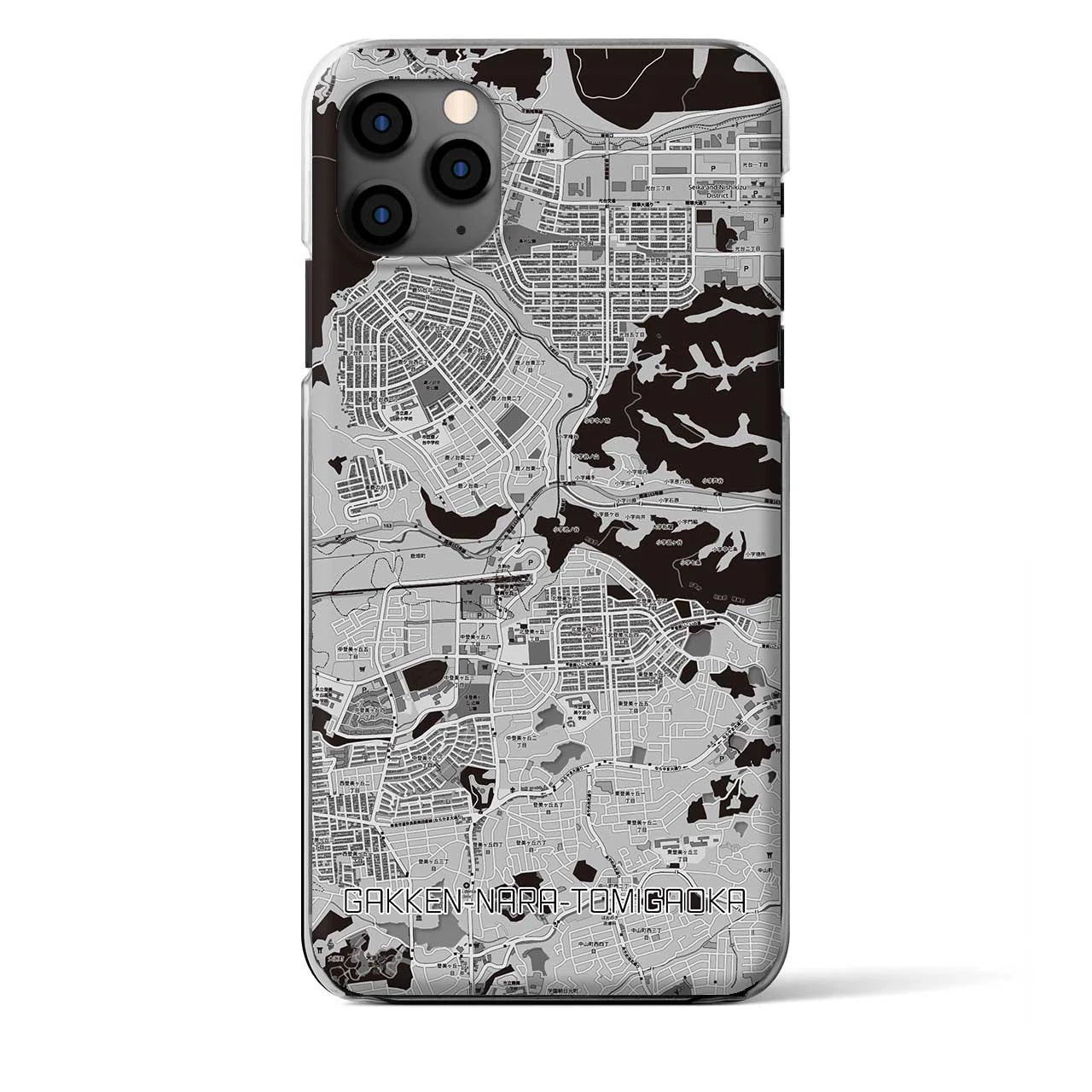 【学研奈良登美ヶ丘（奈良県）】地図柄iPhoneケース（クリアタイプ）